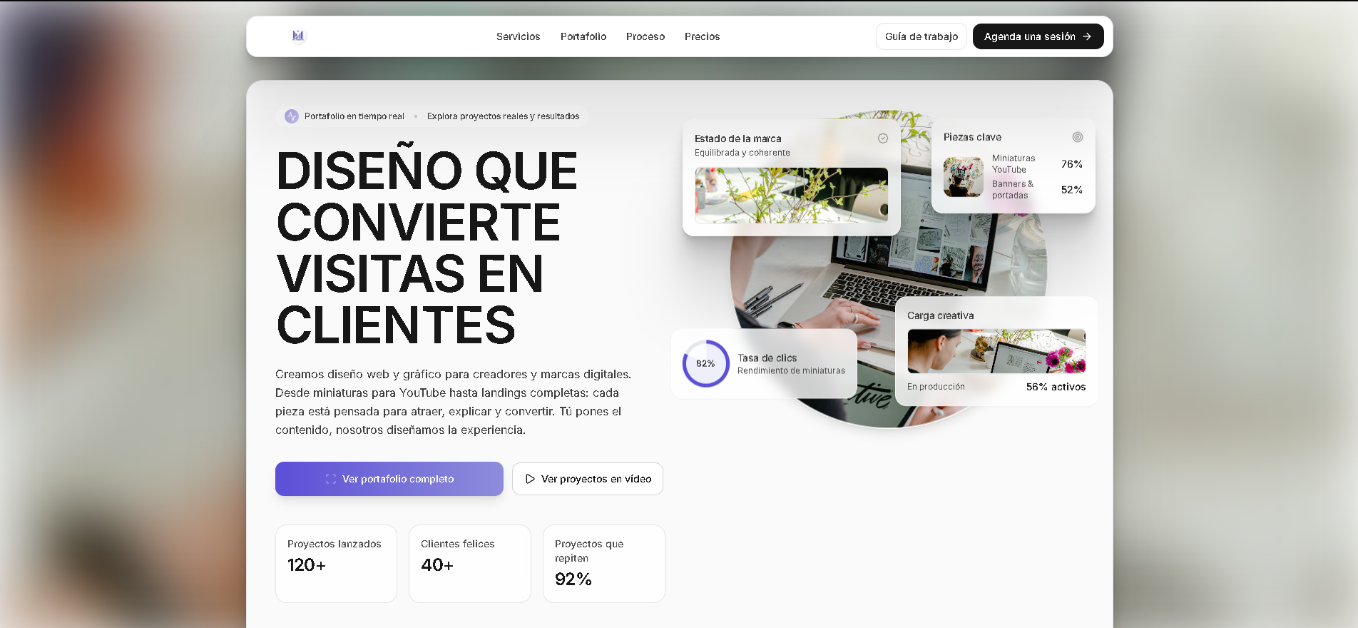 Landing page de conversión diseñada para captar contactos y clientes